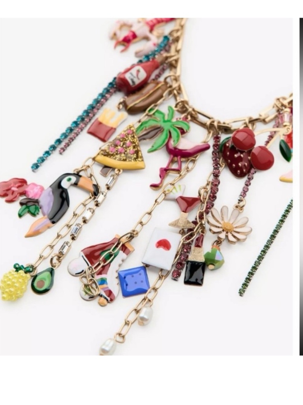 ZARA charm link necklace, spring, festival - Picture 5 of 16